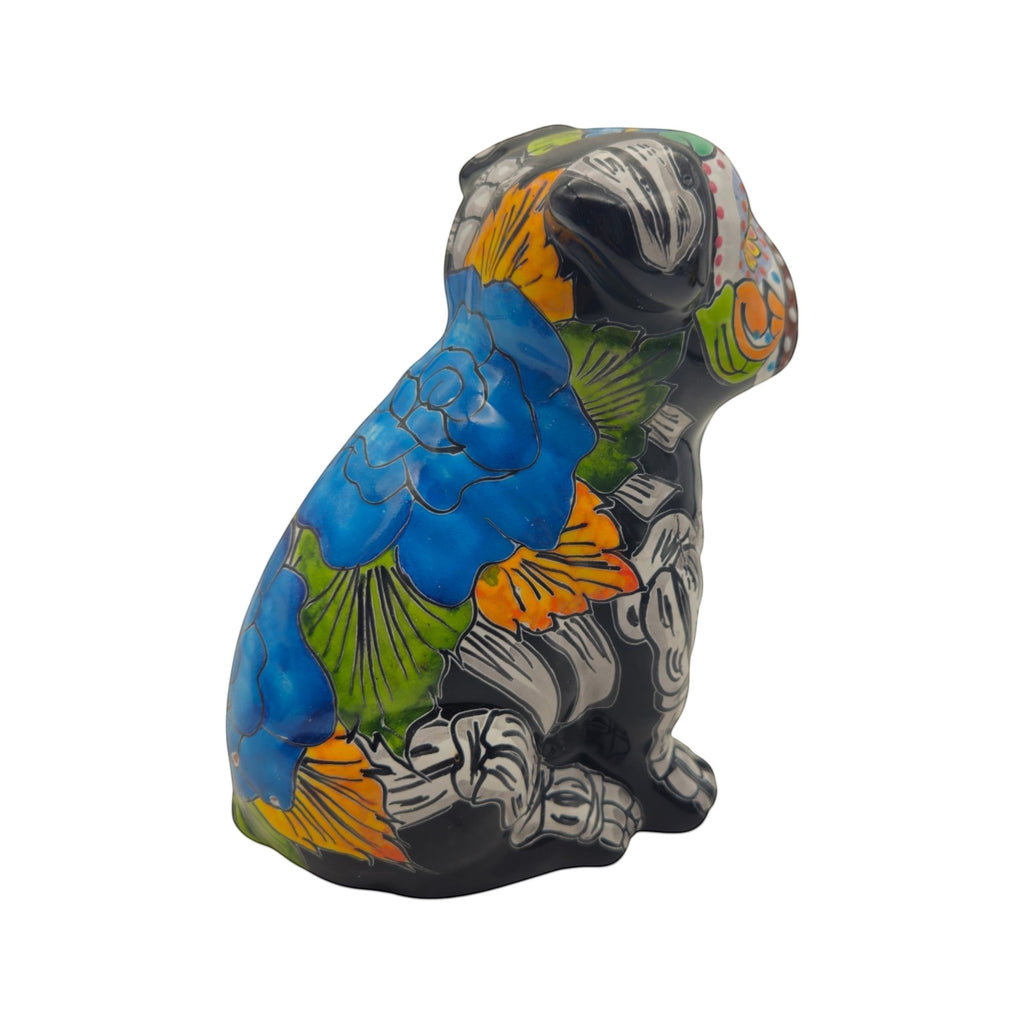 Talavera Statue | Day of the Dead Bulldog Figurine
