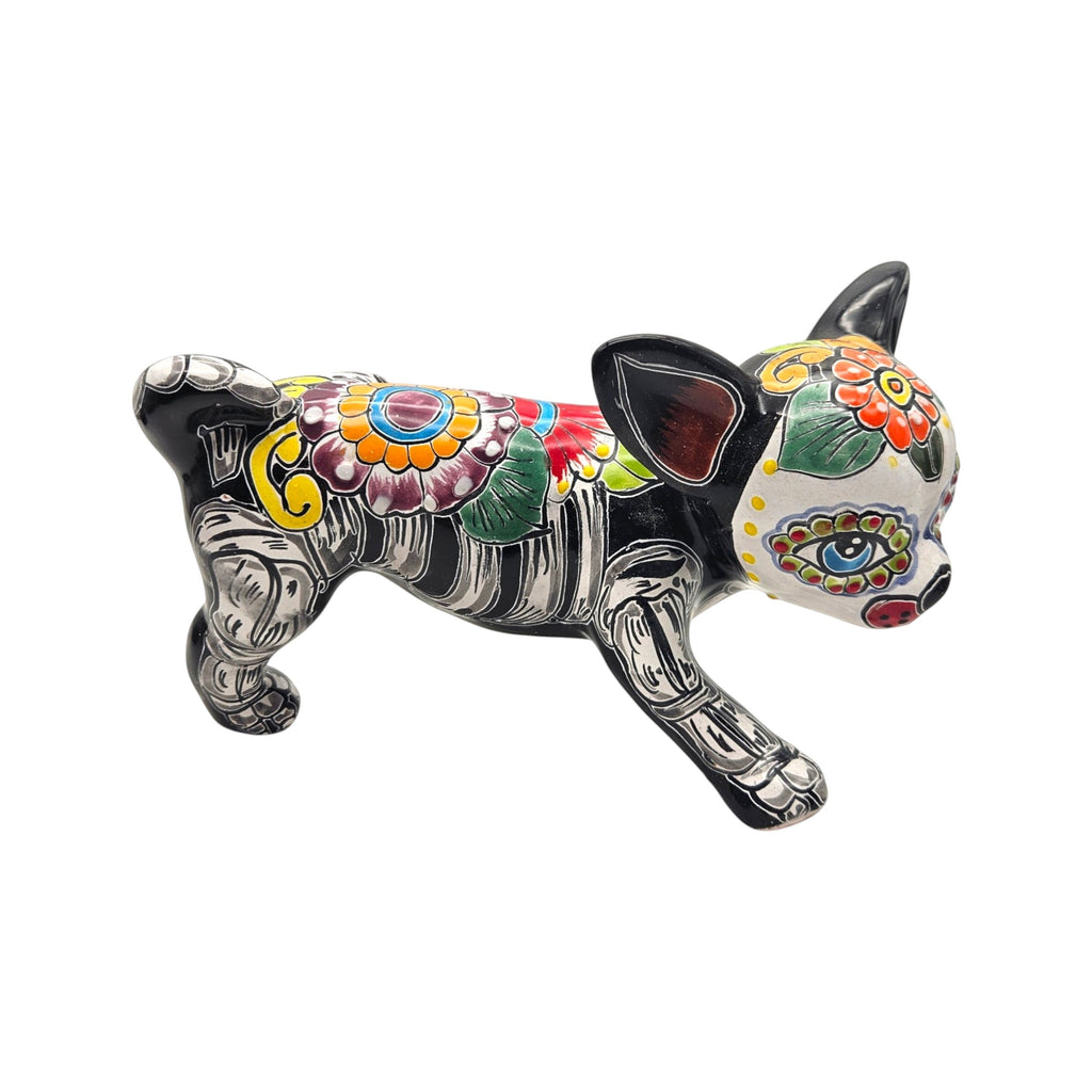 Talavera Figurine | Talavera Peeing Chihuahua