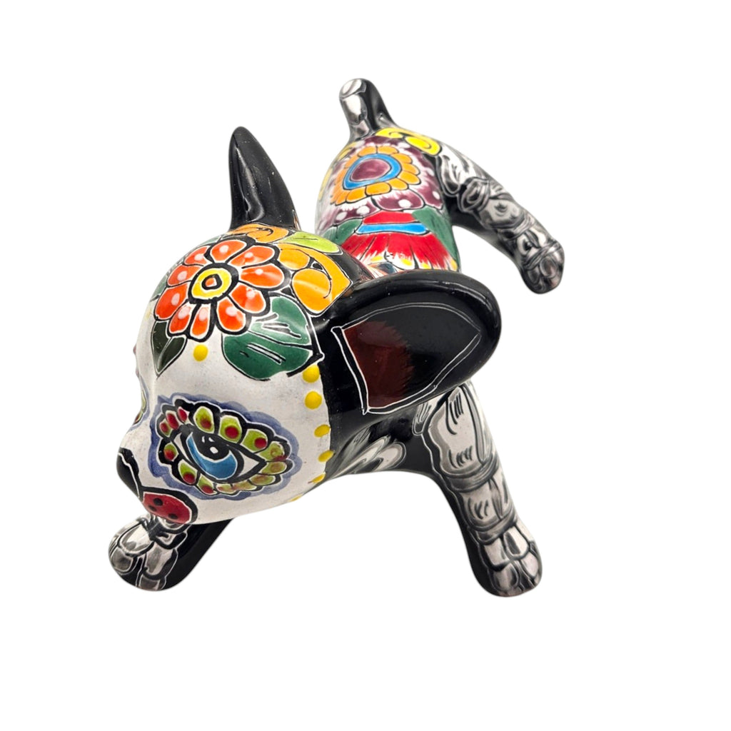 Talavera Figurine | Talavera Peeing Chihuahua