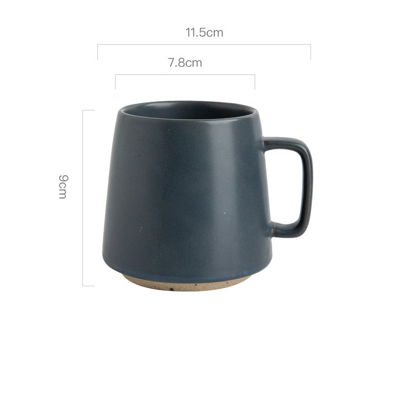 Taza de gres japonesa estilo retro de nicho