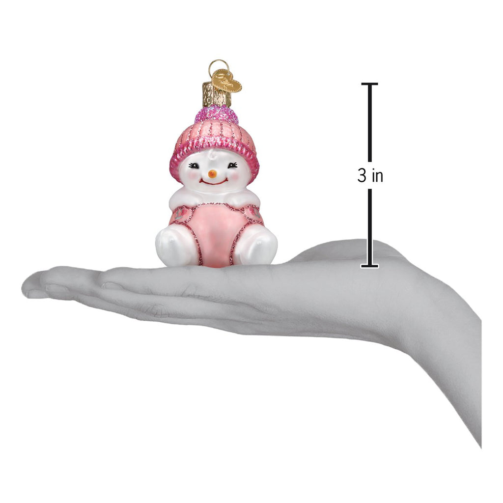 Adorno de Bebé Niña Nieve