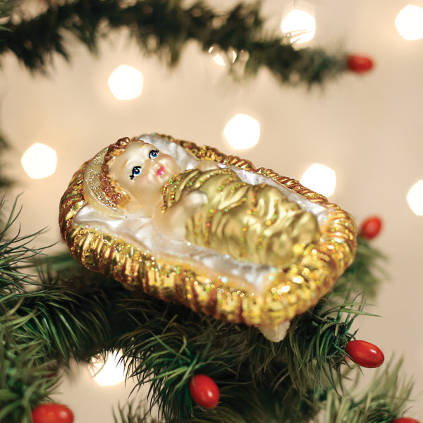 Adorno del Niño Jesús en el Pesebre