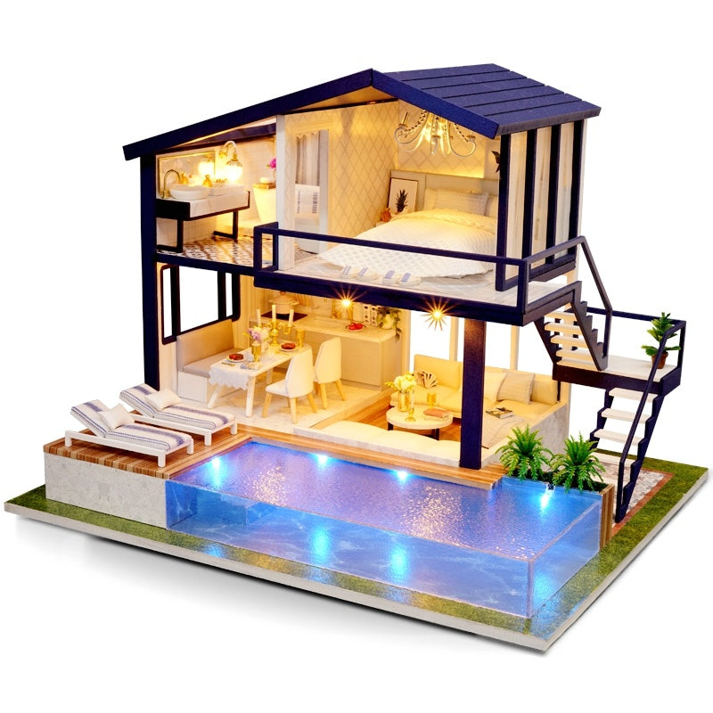 Shelf Decor | Doll House Wooden Furniture Diy House Miniature Box