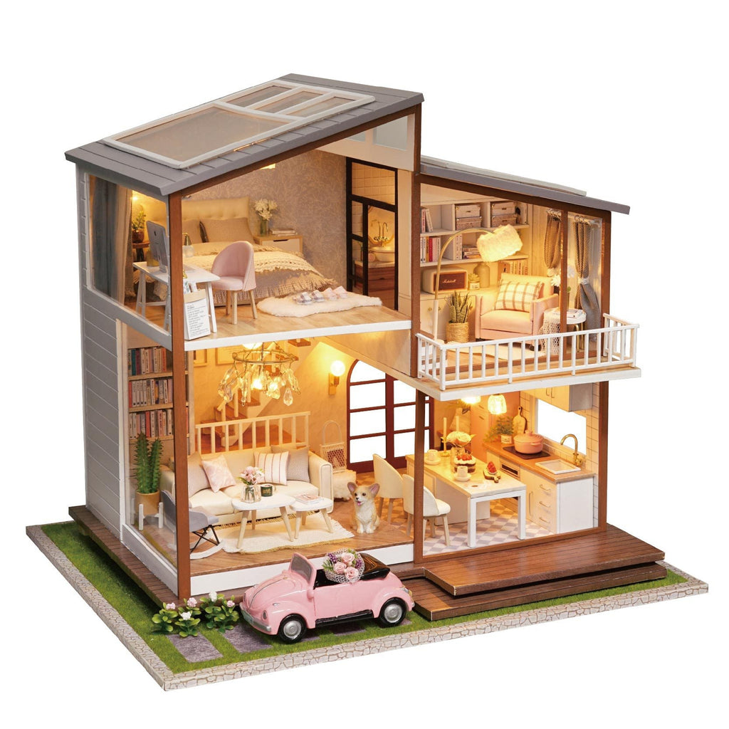 Shelf Decor | Loft Villa Handmade Small House Model Creative Birthday