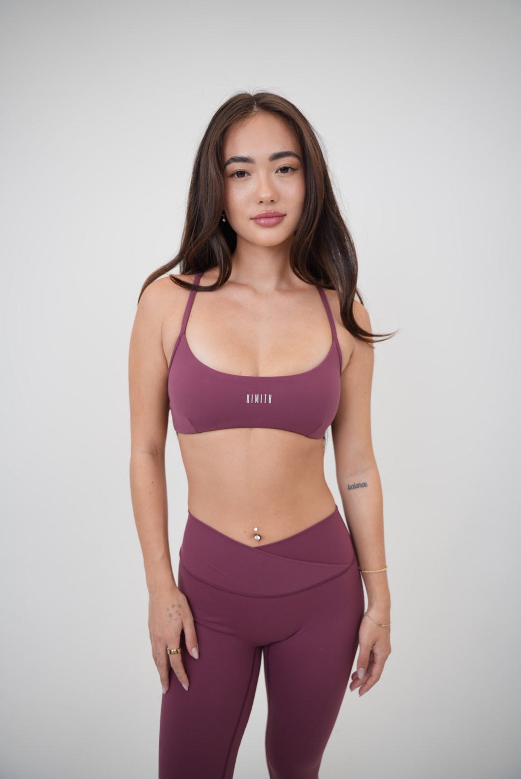 Legging My Time Is Divine Plum Sculpt con cintura en V