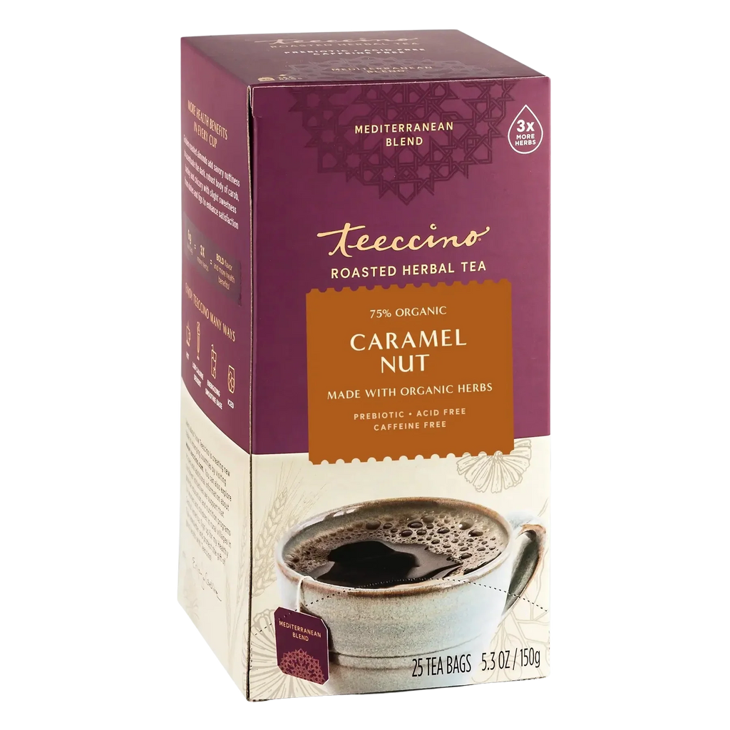 Té de hierbas tostado con caramelo y nuez