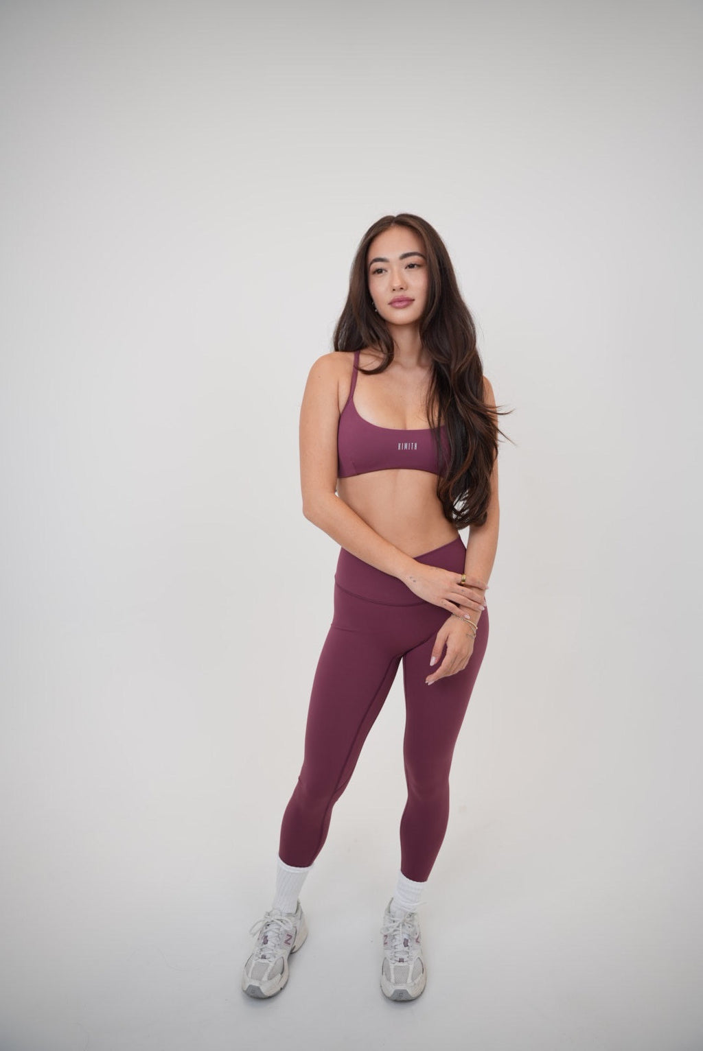 Legging My Time Is Divine Plum Sculpt con cintura en V