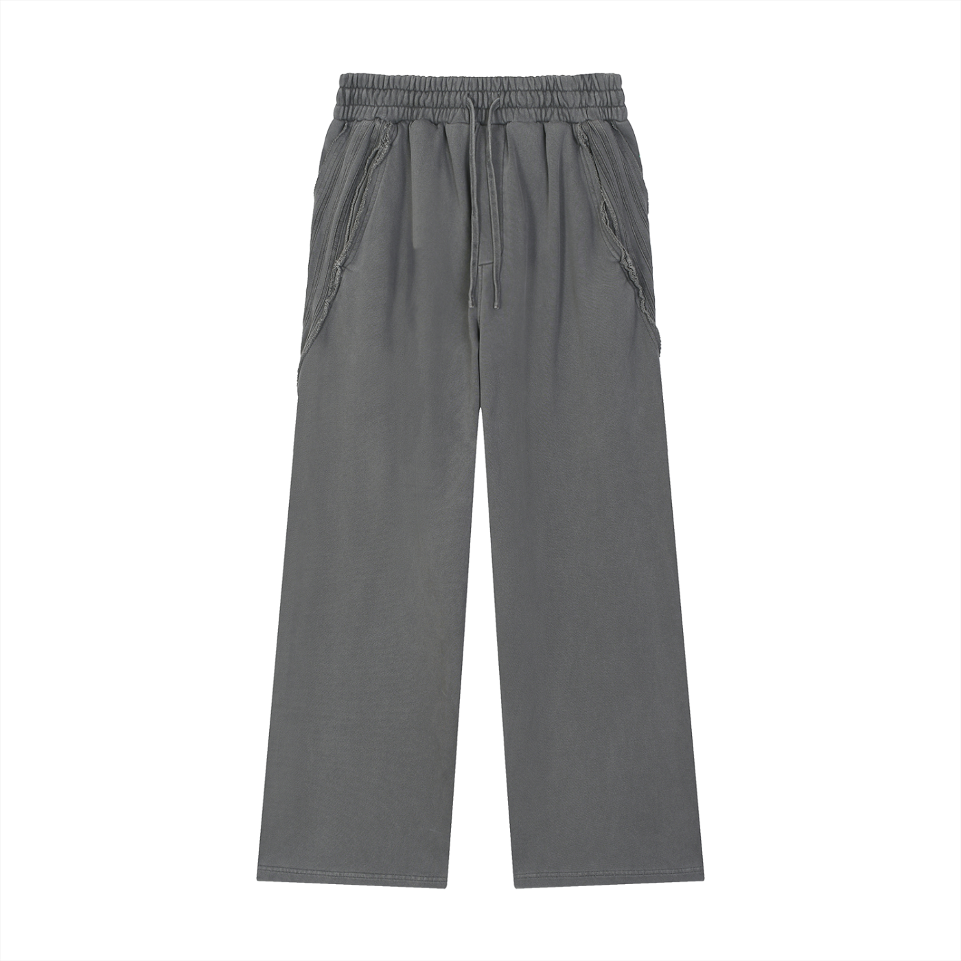 Loki & Ivy Snow Washed Tape Raw Edge Sweatpants