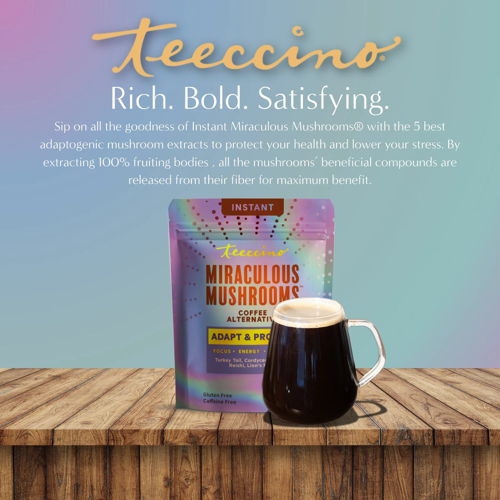 Herbal Coffee | Teeccino | Miraculous Mushrooms® Adapt & Protect Instant Herbal Coffee