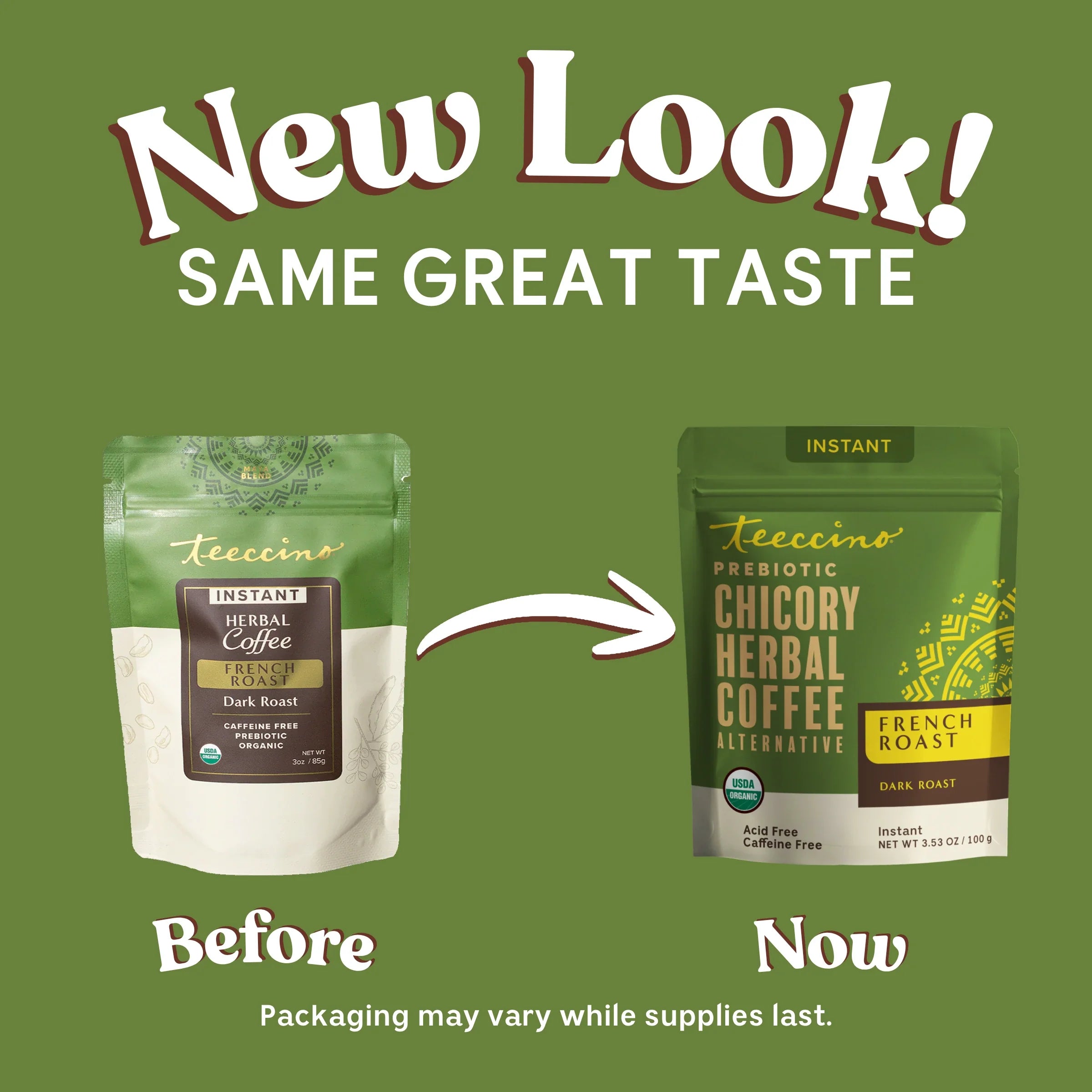 Herbal Coffee | Teeccino | Instant French Roast Herbal Coffee