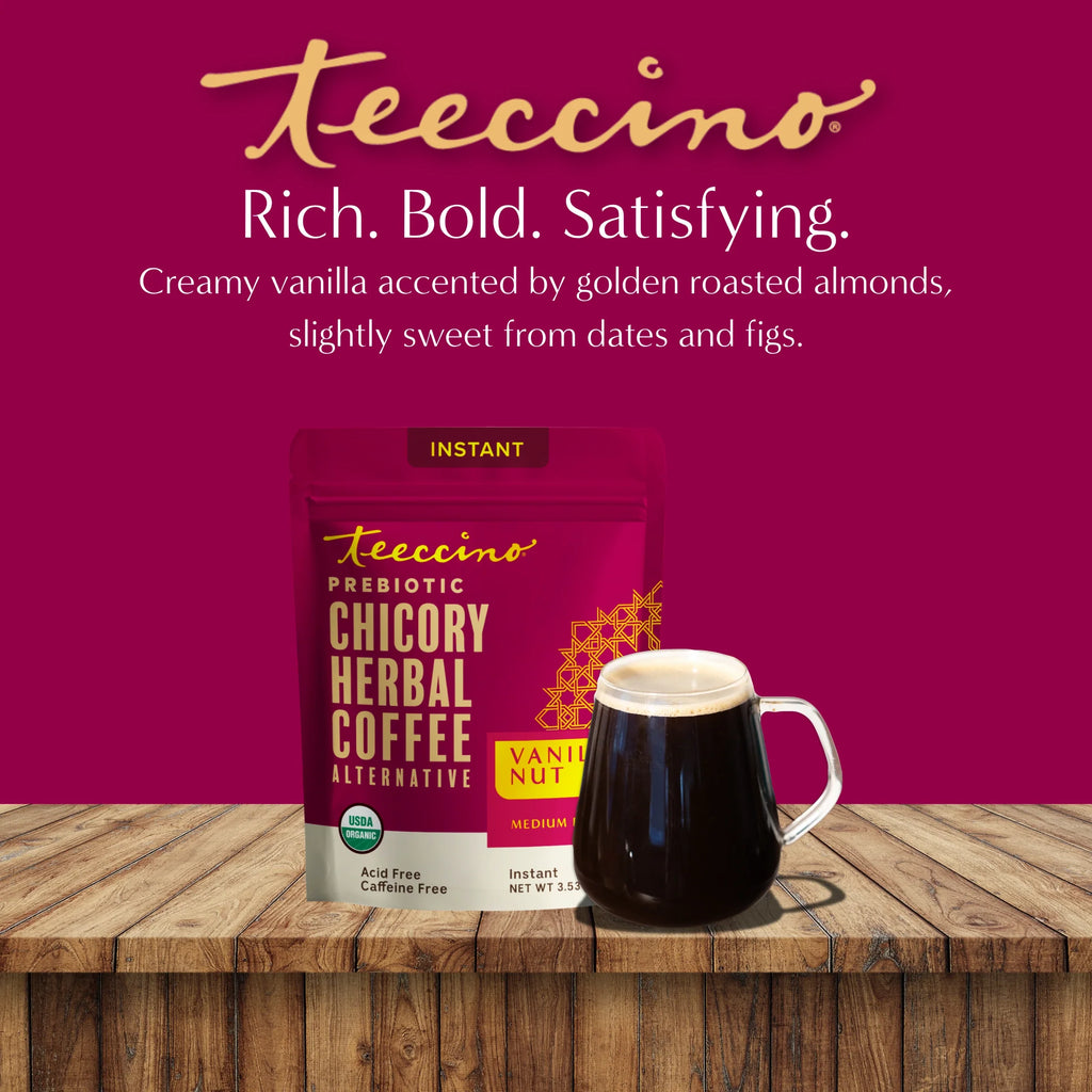 Herbal Coffee | Teeccino | Instant Vanilla Nut Herbal Coffee