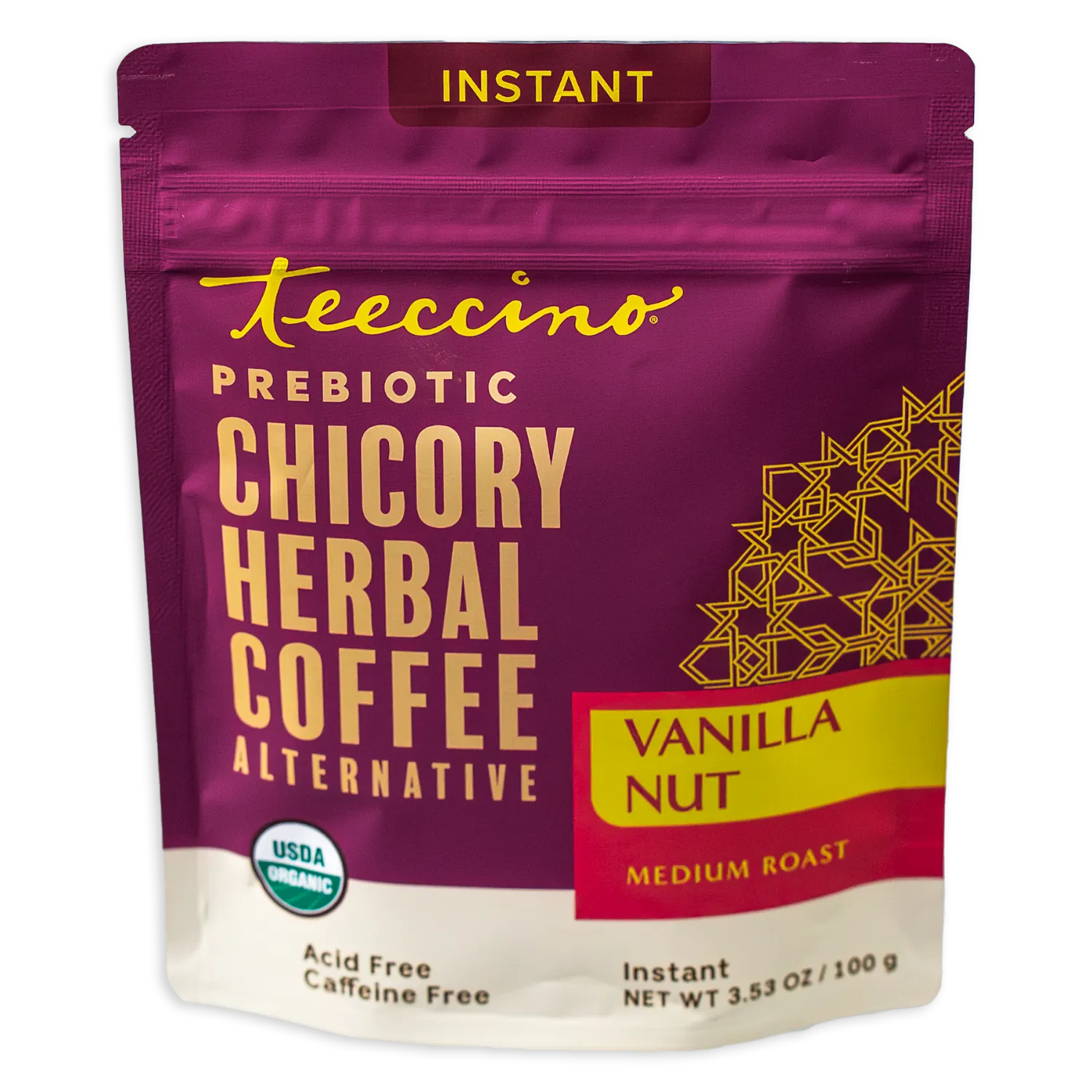 Herbal Coffee | Teeccino | Instant Vanilla Nut Herbal Coffee