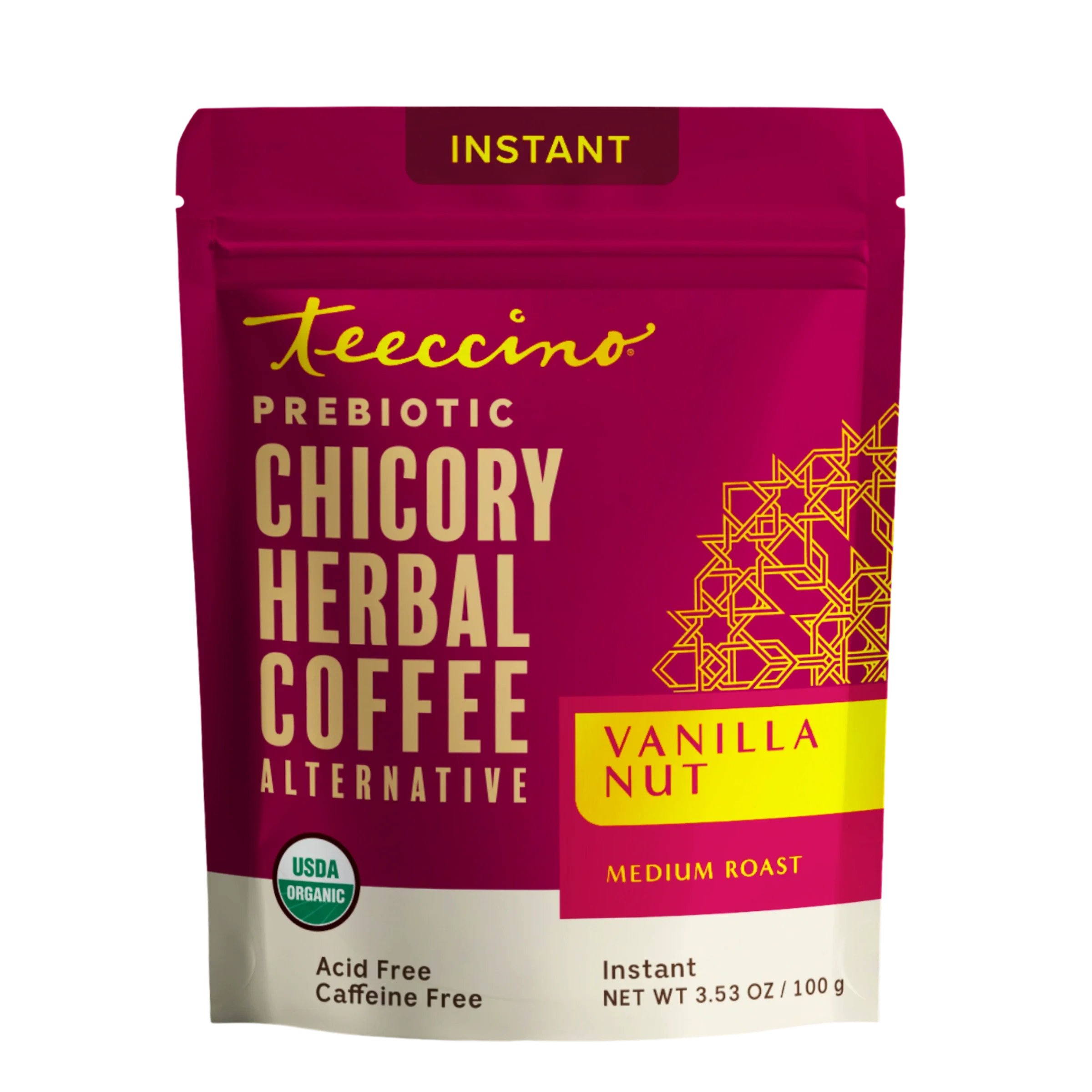 Herbal Coffee | Teeccino | Instant Vanilla Nut Herbal Coffee