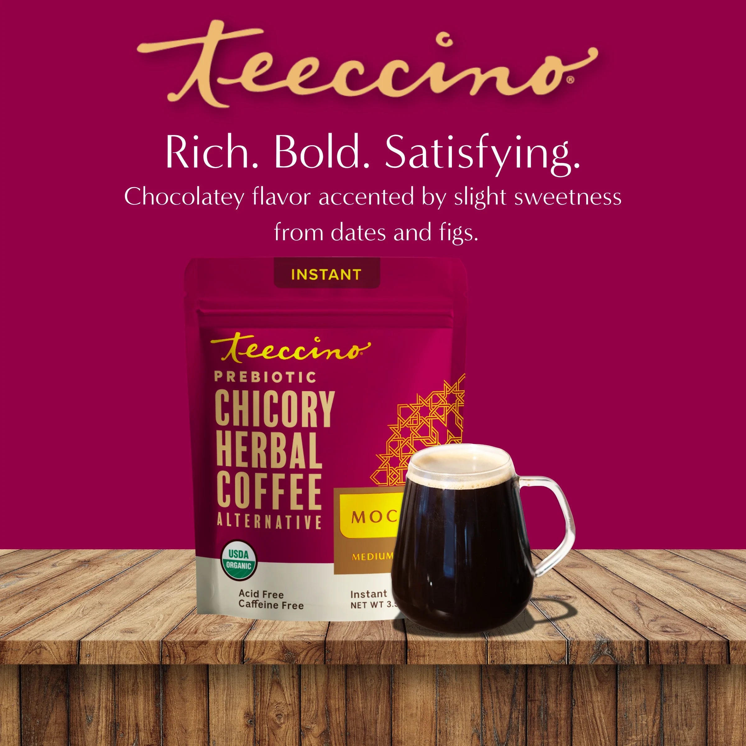 Herbal Coffee | Teeccino | Instant Mocha Herbal Coffee