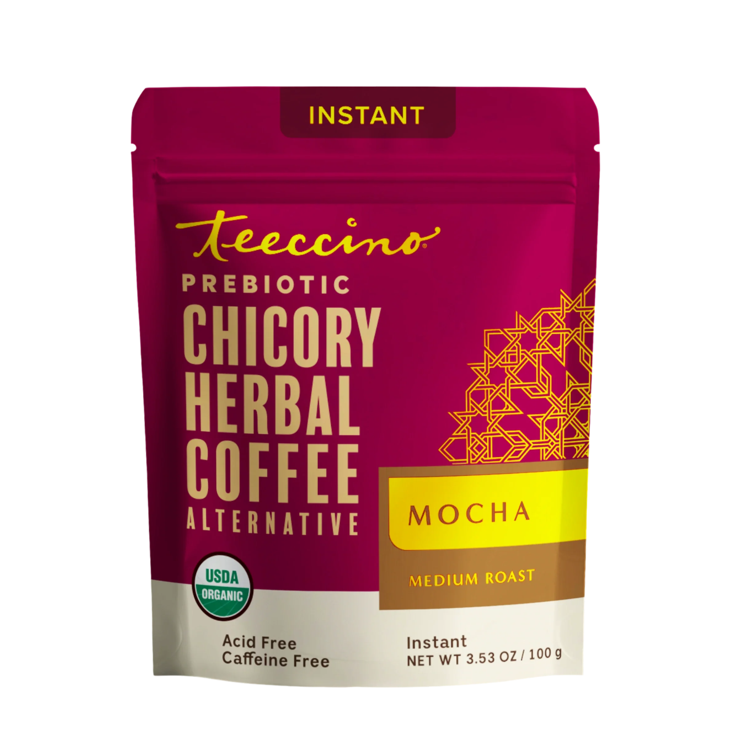 Instant Mocha Herbal Coffee is a instant herbal coffee blend selected for customers who enjoy cozy drink rituals, coffee alternatives, tea-inspired gifts, and pantry-friendly beverage options. It is product-focused for flavor, format, serving use, and available listing variants.