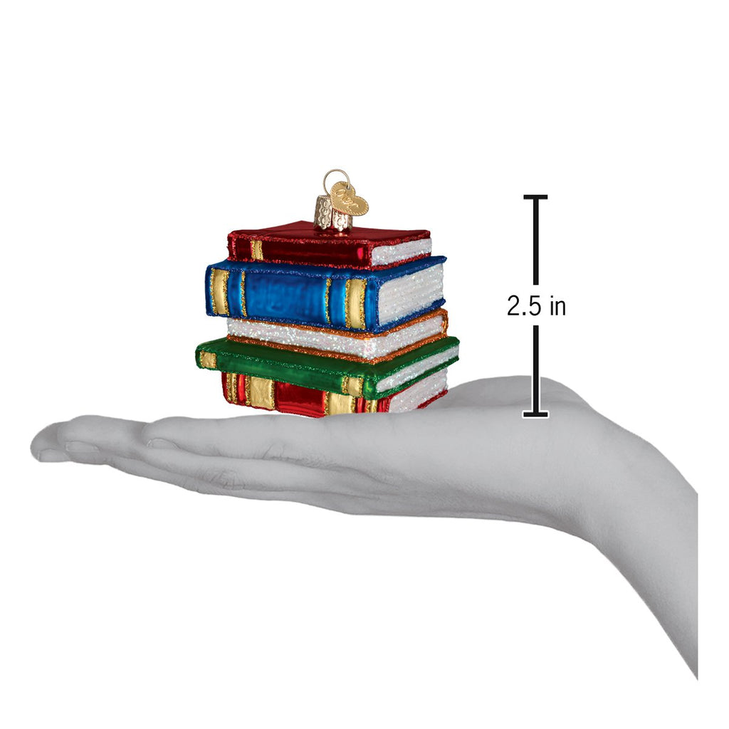Adorno de pila de libros