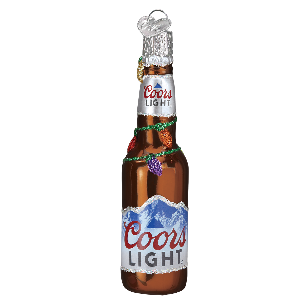 Adorno de botella Coors Light navideño
