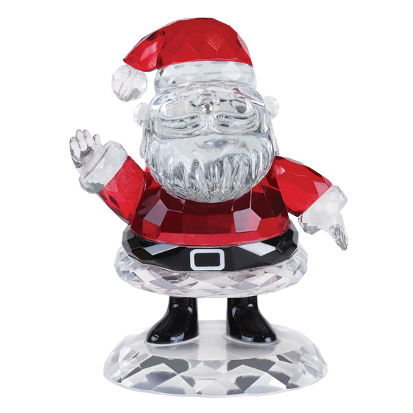 Estatua de cristal de Papá Noel
