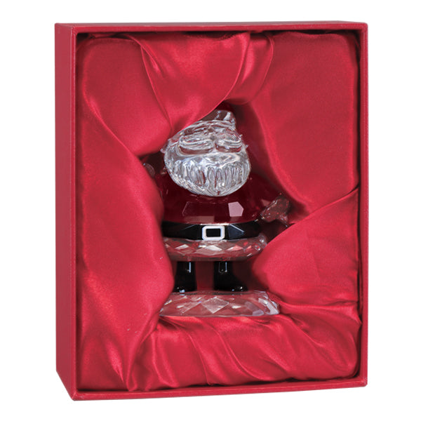 Estatua de cristal de Papá Noel