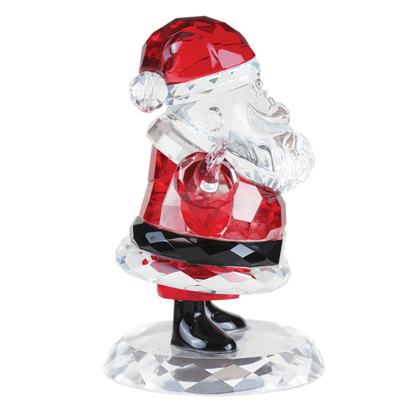 Estatua de cristal de Papá Noel