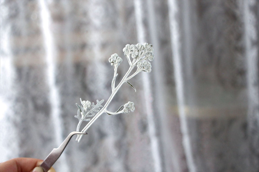 Silver Chrysanthemum Bookmark