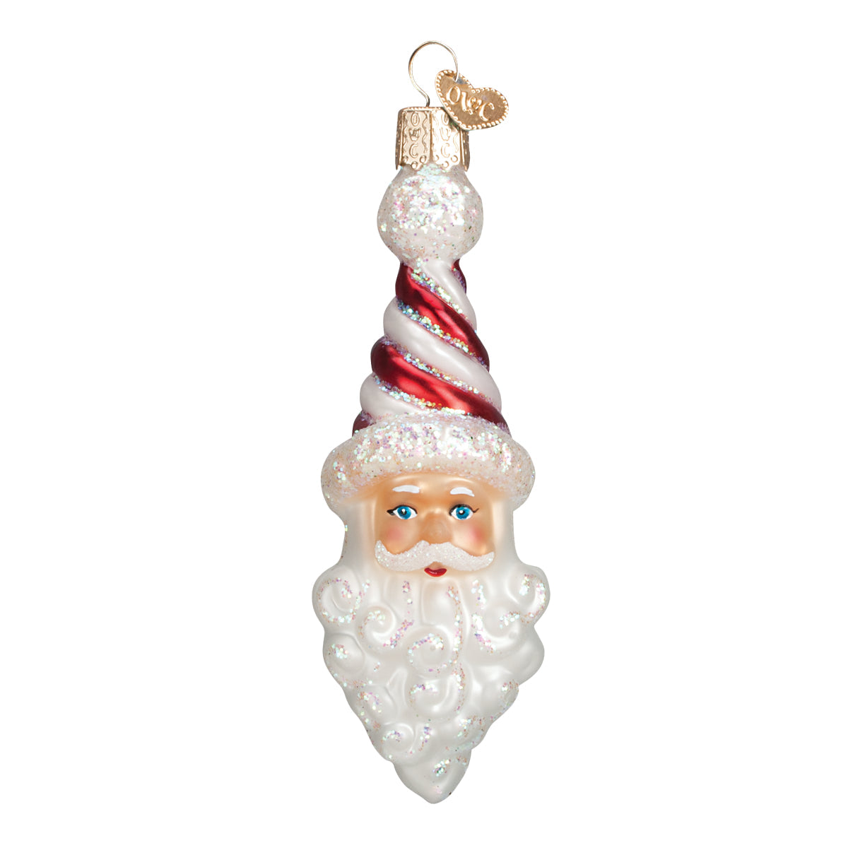 Adorno de Papá Noel con Giro de Menta