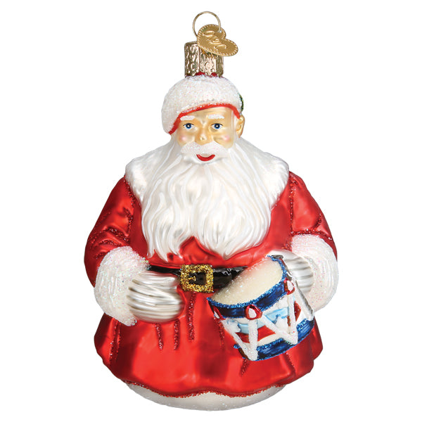 Adorno icónico de Papá Noel de Norman Rockwell
