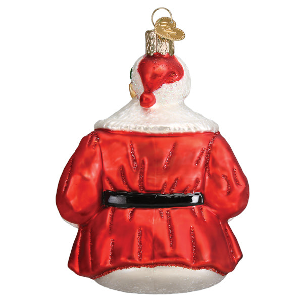Adorno icónico de Papá Noel de Norman Rockwell