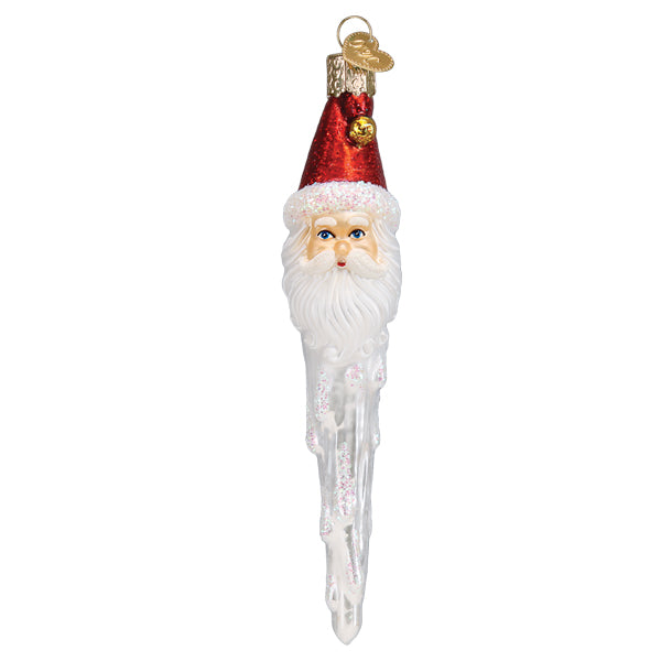 Adorno de Papá Noel de cascabel y carámbano