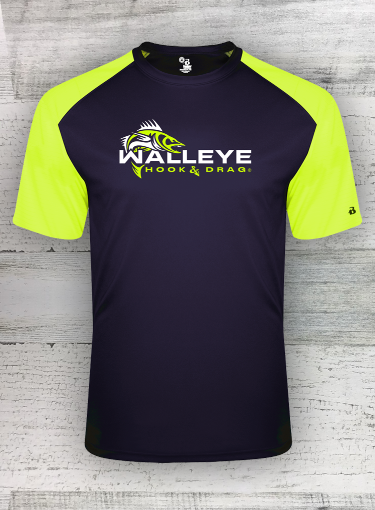 HD Walleye - Serie Deportiva - Camiseta de manga corta para hombre adulto - "Break Out"