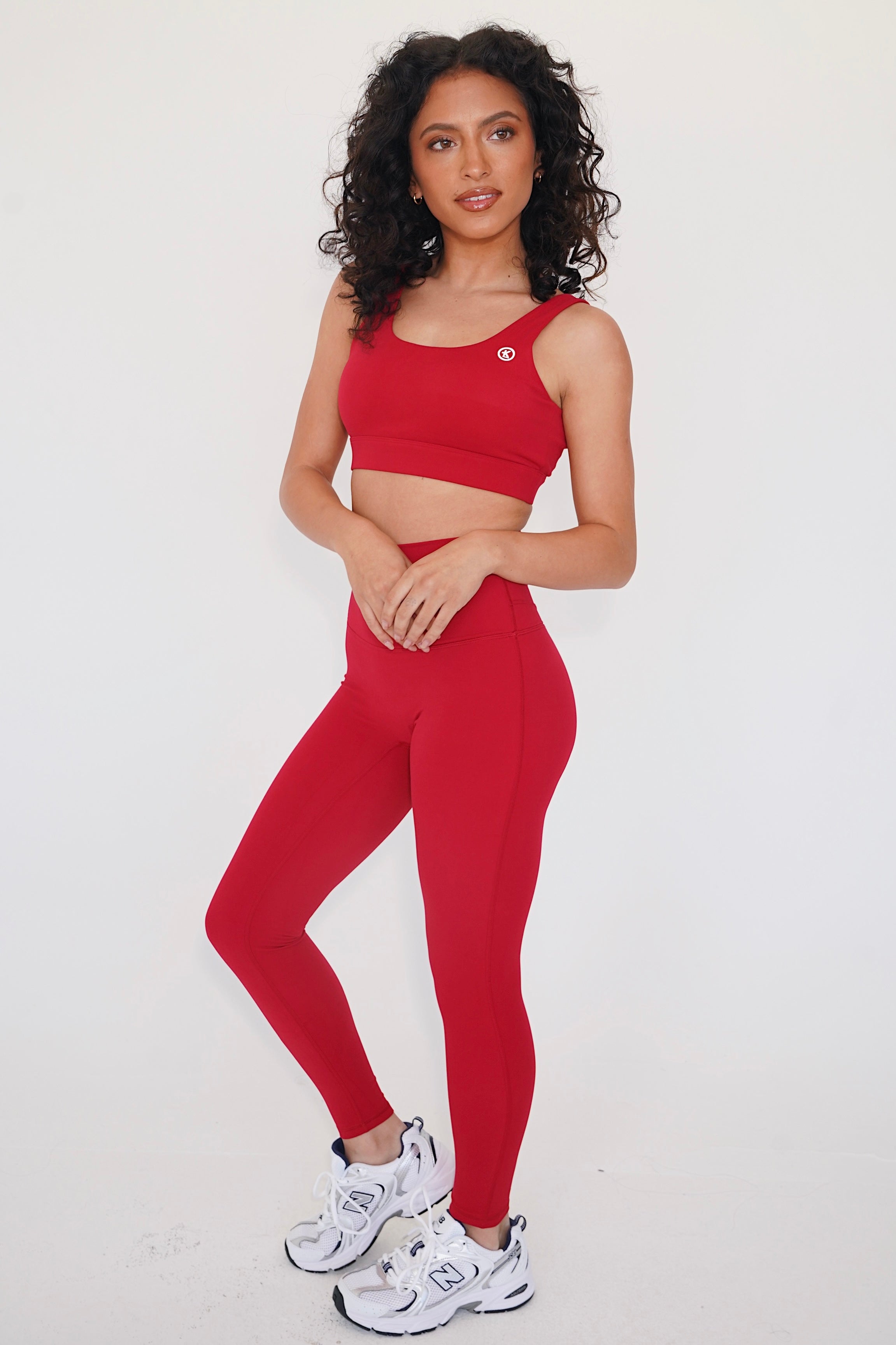 Soy la calza de yoga roja de secado rápido Beautifully Radiant