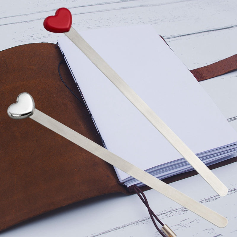 Stainless Steel Heart Bookmark