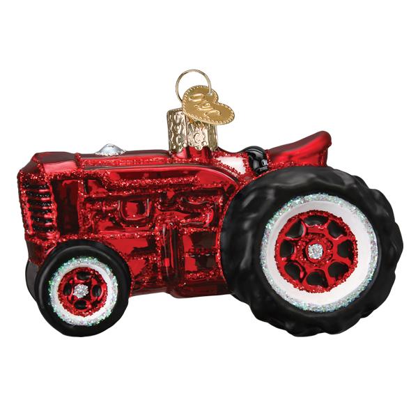 Adorno de tractor de granja antiguo
