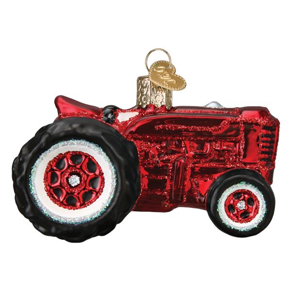 Adorno de tractor de granja antiguo