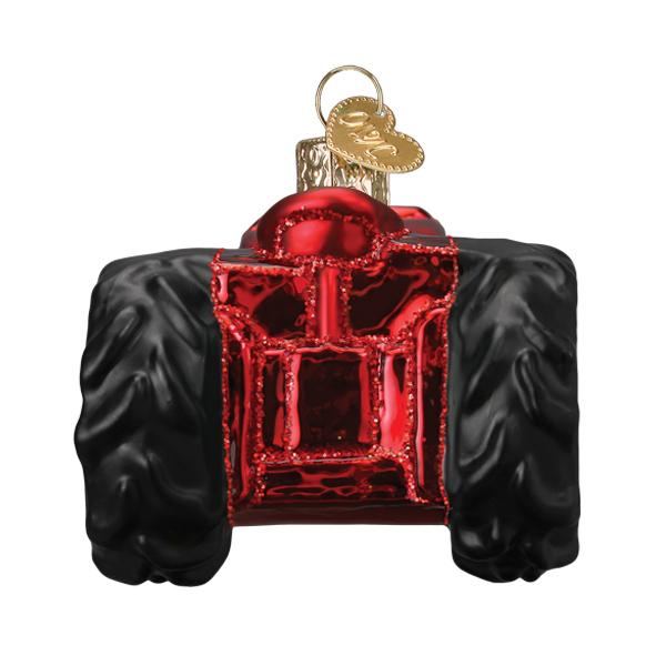 Adorno de tractor de granja antiguo