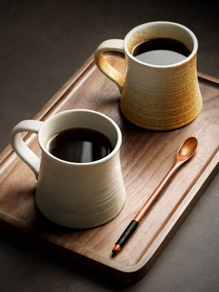 Taza de Cerámica Retro Taza de Café Hogar Simple Pareja