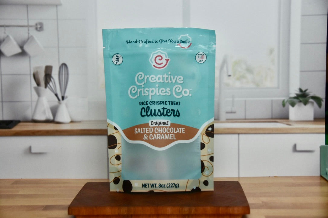 Clusters de chocolate negro, caramelo y sal marina Original Crispie Mix Clusters