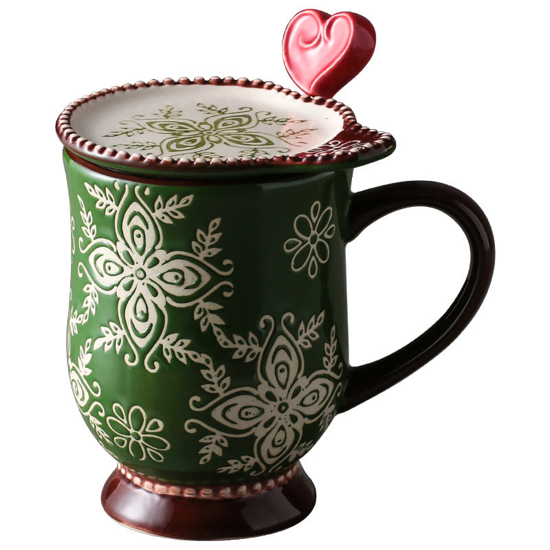 Taza de cerámica japonesa pintada a mano en oferta