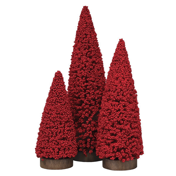 Set de 3 árboles Holiday Berry