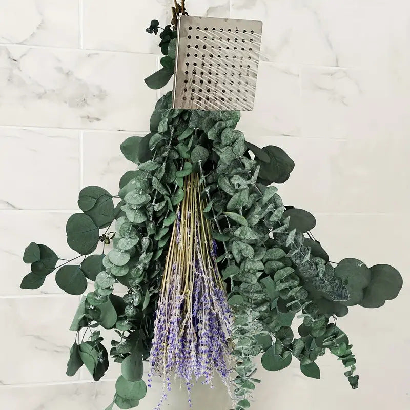 Planta decorativa de eucalipto natural de lavanda para ducha