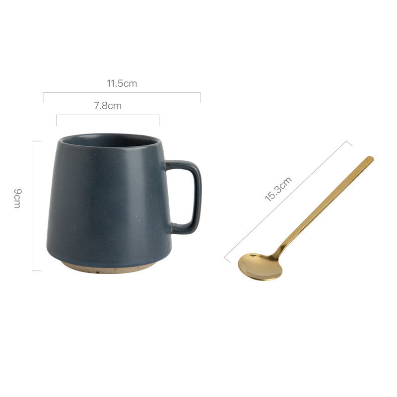 Taza de gres japonesa estilo retro de nicho