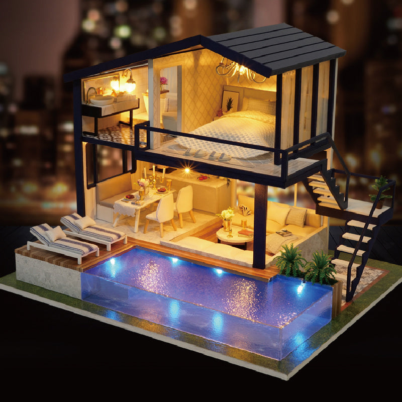 Shelf Decor | Doll House Wooden Furniture Diy House Miniature Box