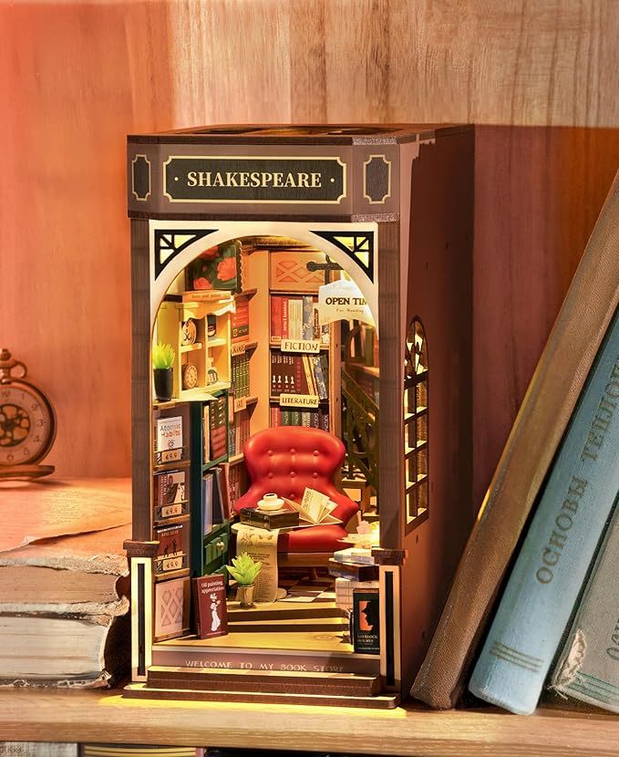 Bookshelf Decor | Miniture House | Diy Book Nook Kit