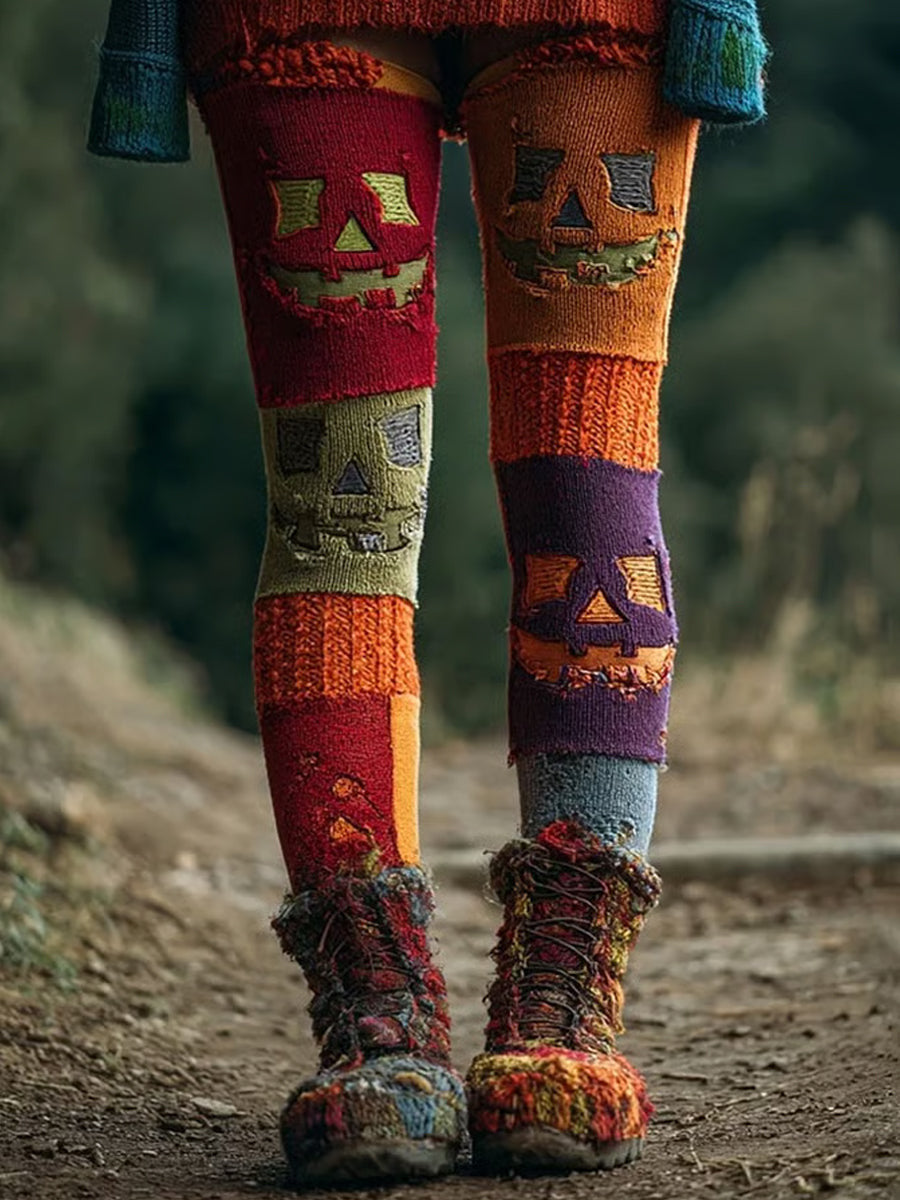 Pantalones de yoga deportivos retro estampados para mujer