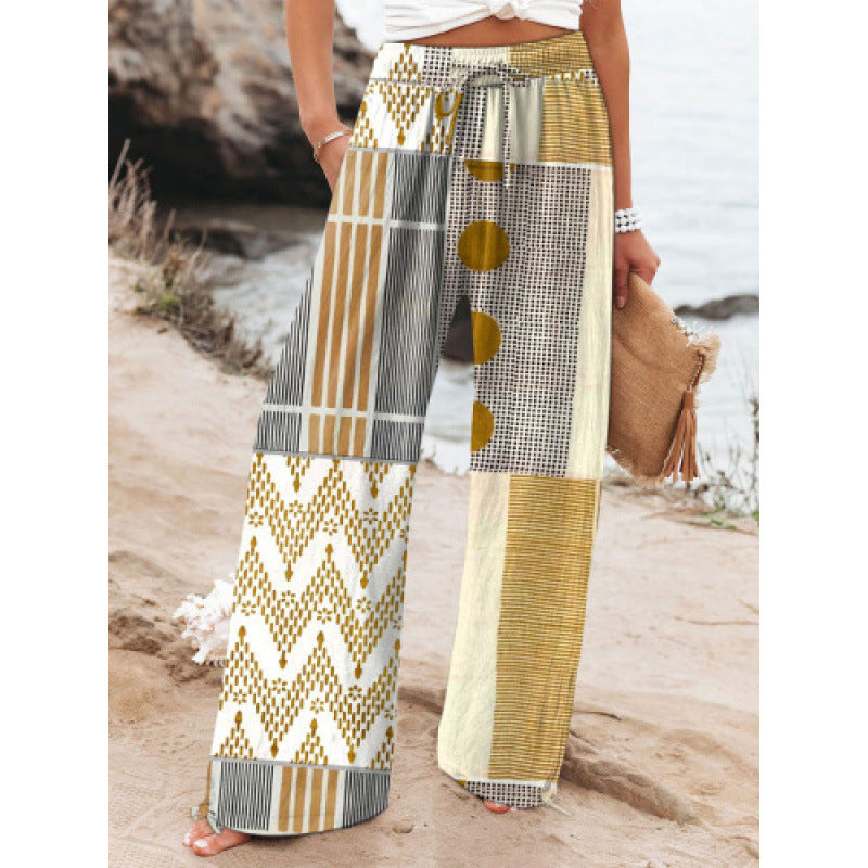 Pantalones deportivos casuales de pierna ancha de estilo urbano de Europa y EE. UU.
