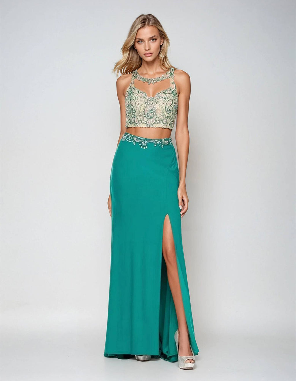 Dress | Juliet 595 Sexy Front Slit 2