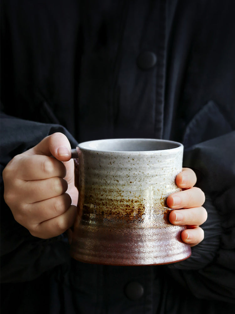 Taza de Cerámica Retro Taza de Café Hogar Simple Pareja