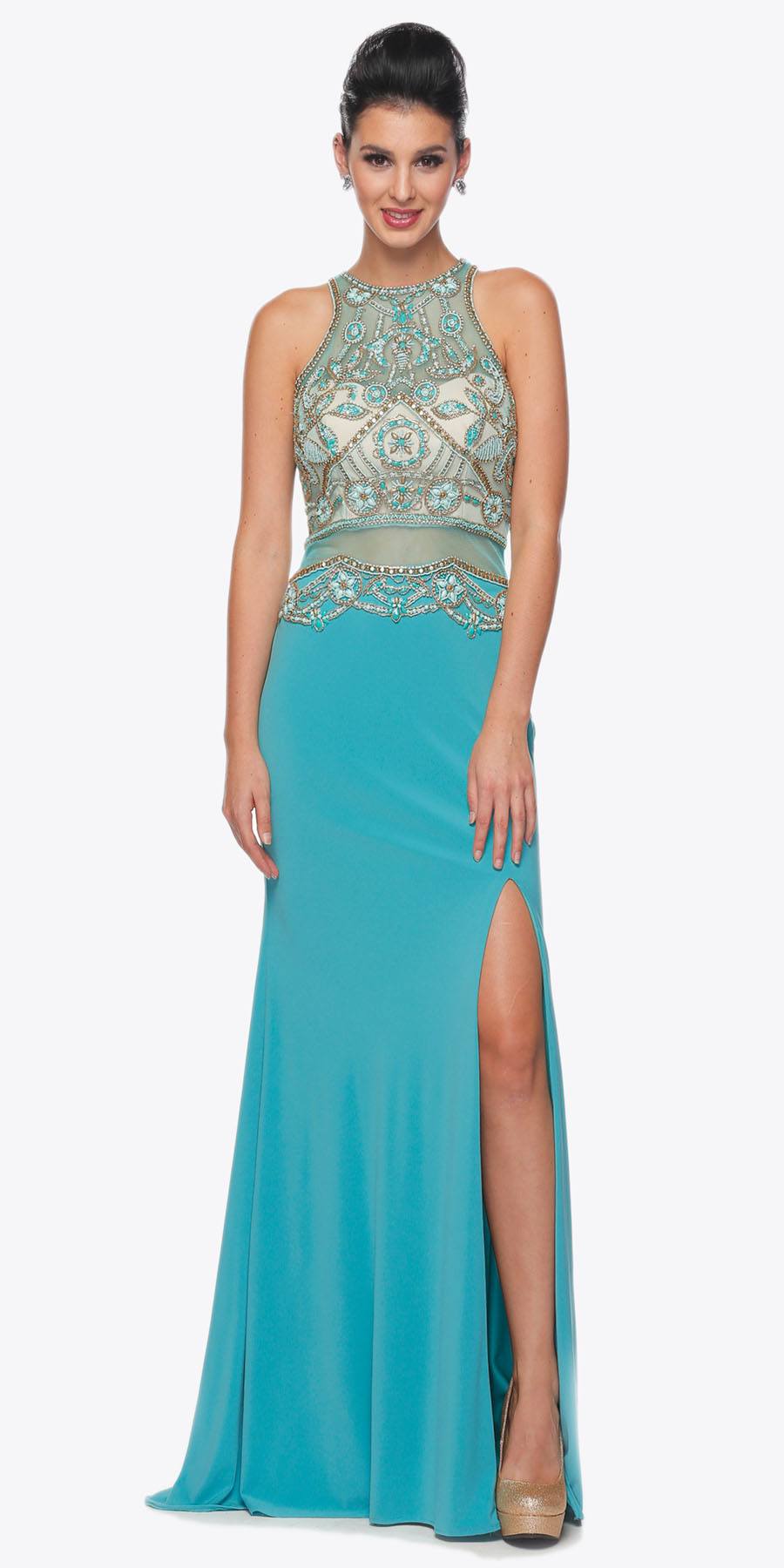 Juliet 617 Embellished Bodice Sheer Midriff Evening Gown is a formal gown suited for prom, pageants, weddings, galas, and black-tie occasions. It offers supplier-listed styling details with formalwear appeal for Honey Badger Books shoppers.