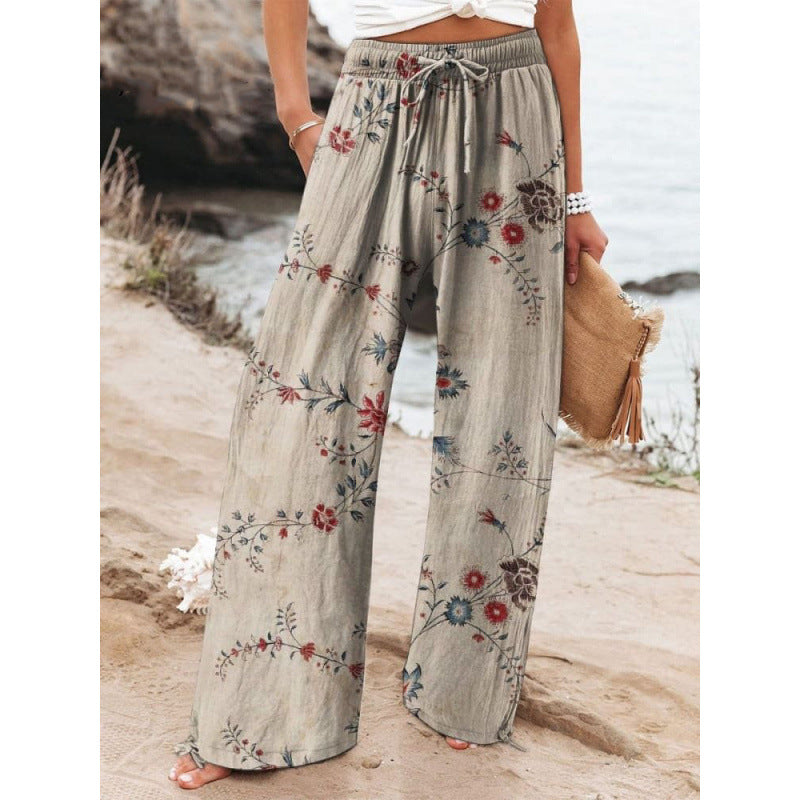 Pantalones deportivos casuales de pierna ancha de estilo urbano de Europa y EE. UU.