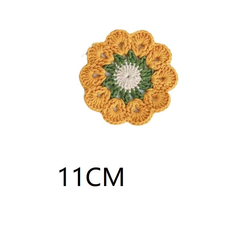 Posavasos de ganchillo con forma de flor